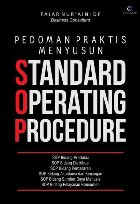 Cover Depan Buku Pedoman Praktis Menyusun SOP (Standard Operating Procedure)