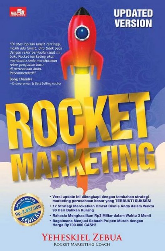 Cover Buku Rocket Marketing (Updated Version)