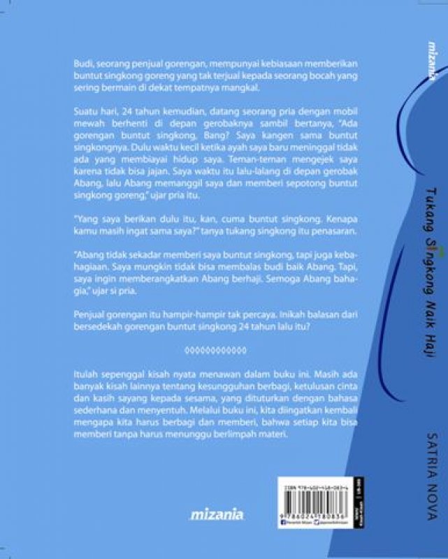 Cover Belakang Buku Tukang Singkong Naik Haji
