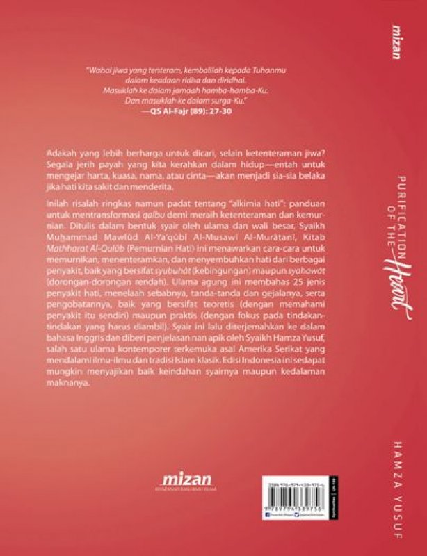 Cover Belakang Buku Purification Of The Heart