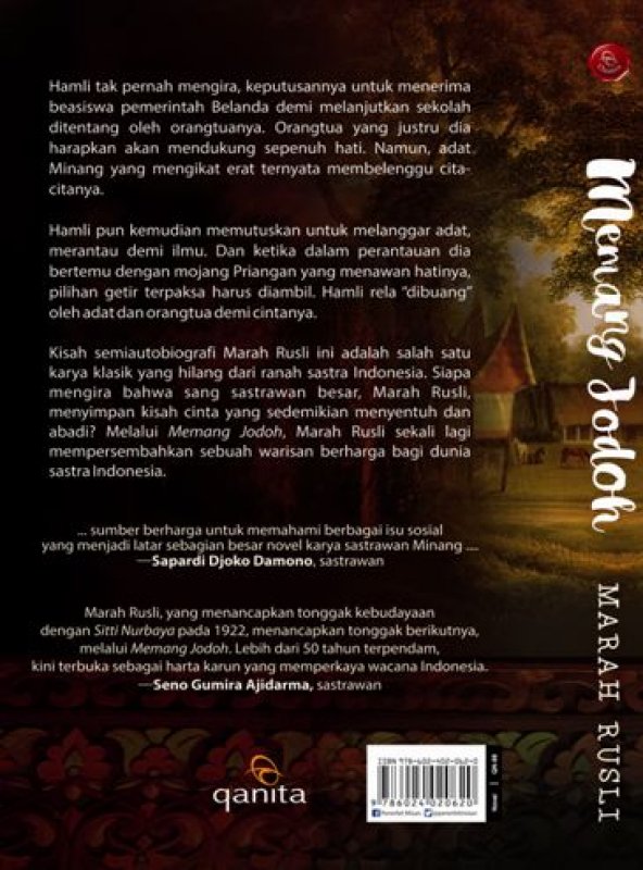 Cover Belakang Buku Memang Jodoh-(Republish)