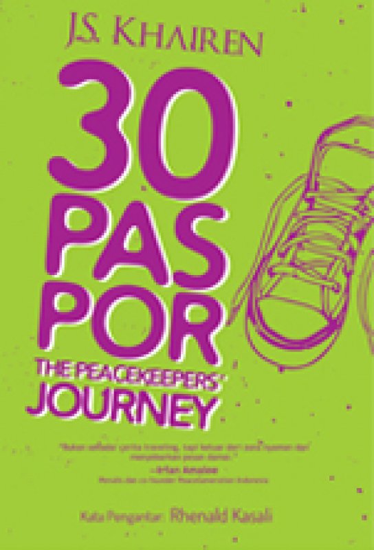 Cover Buku 30 Paspor The Peacekeepers Journey