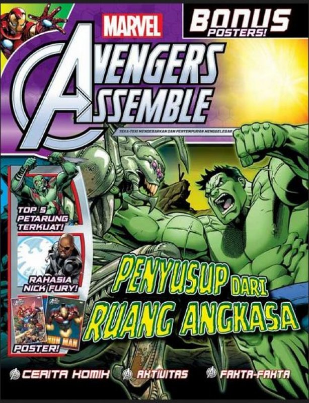 Cover Buku Marvel Avengers: Penyusup Dari Ruang Angkasa