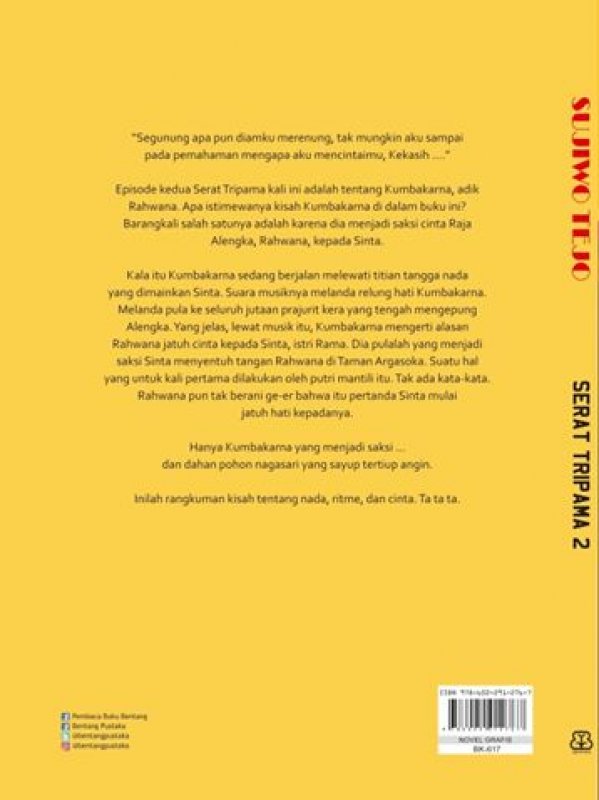 Cover Belakang Buku Serat Tripama #2: Kumbakarna