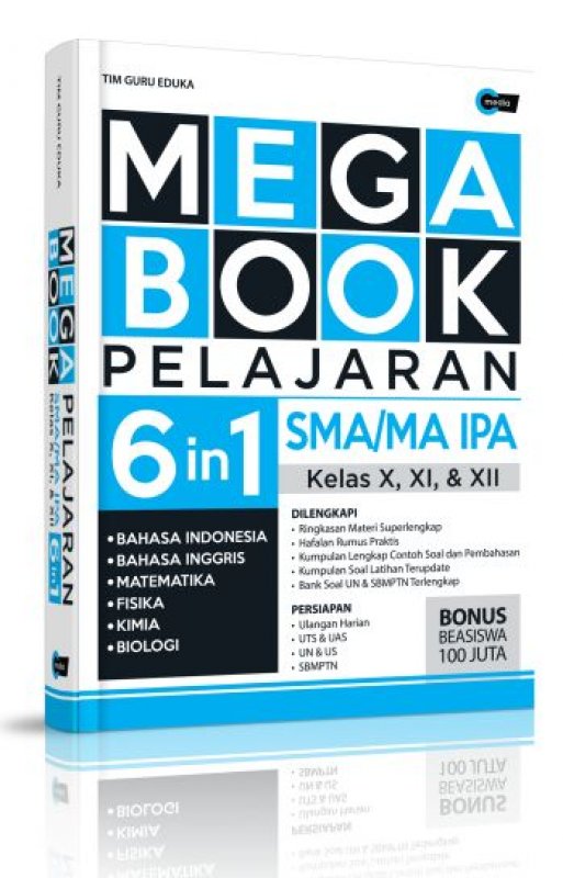 Cover Buku Mega Book Pelajaran Sma/Ma Ipa Kelas X, Xi, & Xii