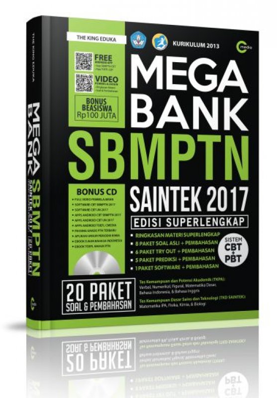Cover Buku Mega Bank Sbmptn Saintek 2017