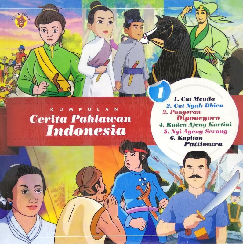 Cover Buku Kumpulan Cerita Pahlawan Indonesia Vol. 1