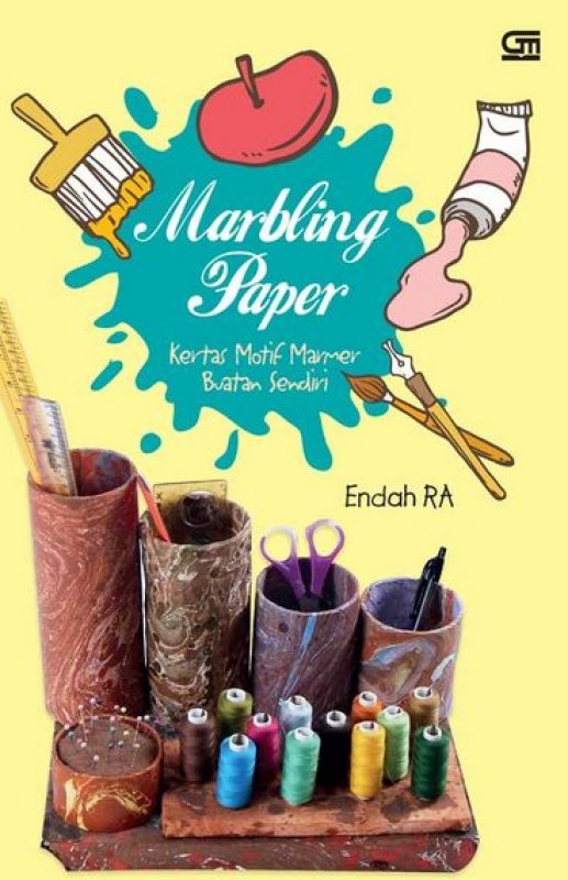 Cover Buku Marbling Paper (Kertas Motif Marmer Buatan Sendiri)