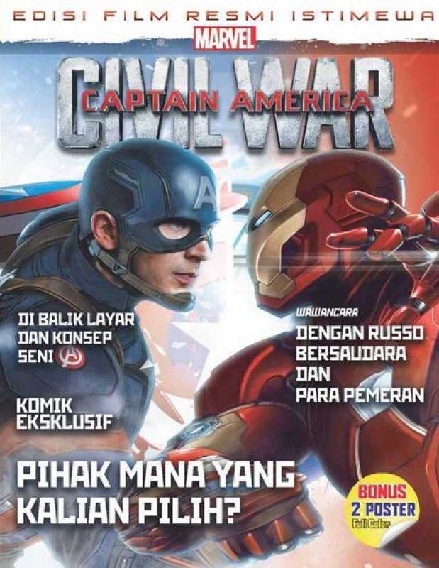 Cover Buku Marvel-Captain America: Civil War [Edisi Film Istimewa]