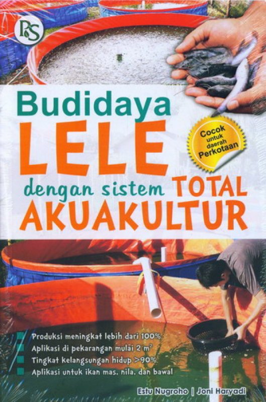 Cover Buku Budidaya Lele dengan Sistem Total Akuakultur