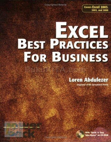 Cover Buku Excel Best Practices For Business
