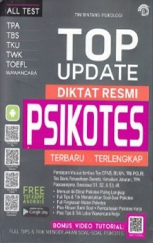 Cover Buku TOP UPDATE DIKTAT RESMI PSIKOTES