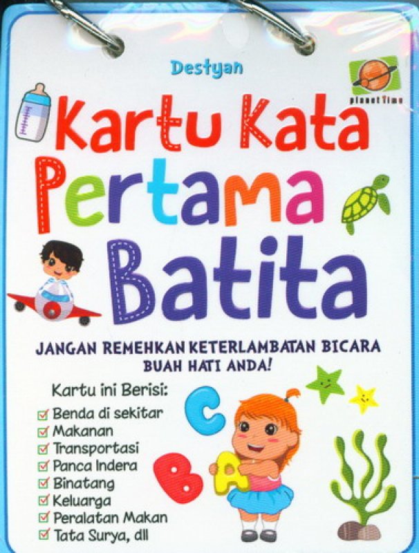 Cover Buku Kartu Kata Pertama Batita