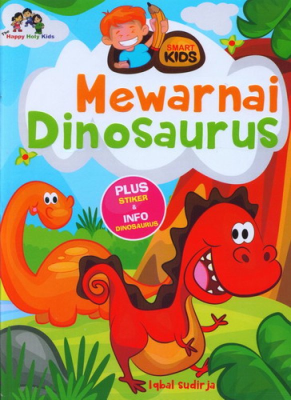 Cover Buku Smart Kids Mewarnai Dinosaurus