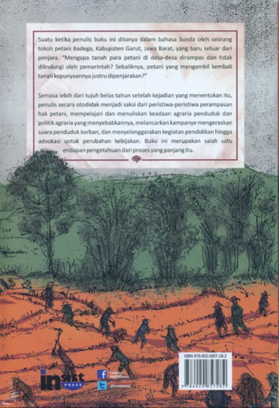 Cover Belakang Buku Bersaksi Untuk Pembaruan Agraria