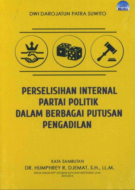 Cover Buku Perselisihan Internal Partai Politik Dalam Berbagai Putusan Pengadilan